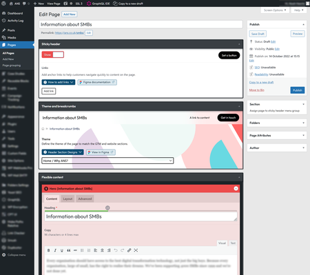 Extending ACF for Page Editing