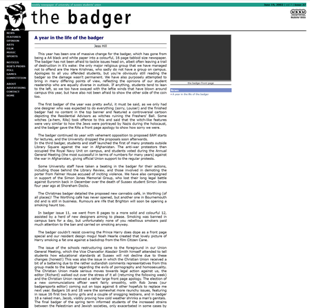 Article in News Section