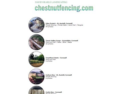 Portfolio of Chestnut Fencing Work