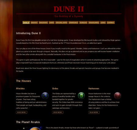 Dune II Home Page