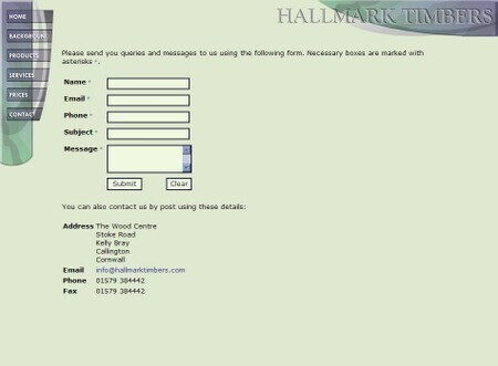 Contact Details and Form