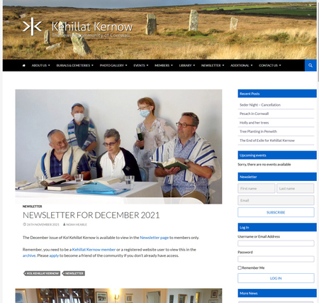 Kehillat Kernow Home Page