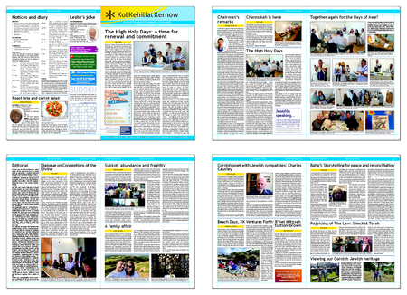 Print Version of Kol Kehillat Kernow, Issue 60