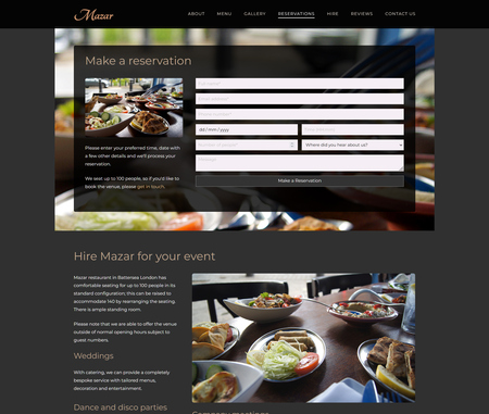 Restaurant Reservations