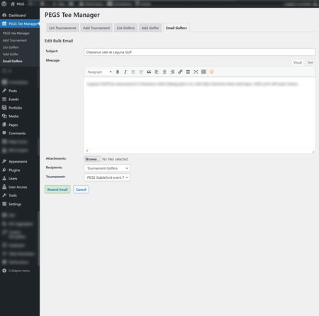 Bulk Emailer to Members