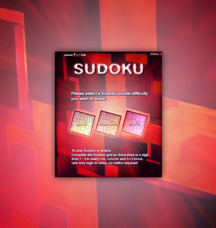 Sudoku Selection