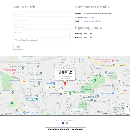 Contact Details and Form