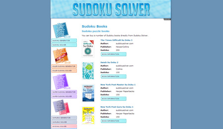 Sudoku Book Listing