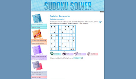 Play Generated Sudoku Puzzle